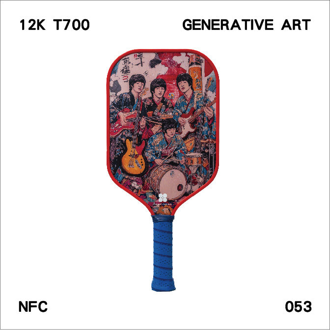 Pickleball Paddle - 053 - Generative Art - NFC